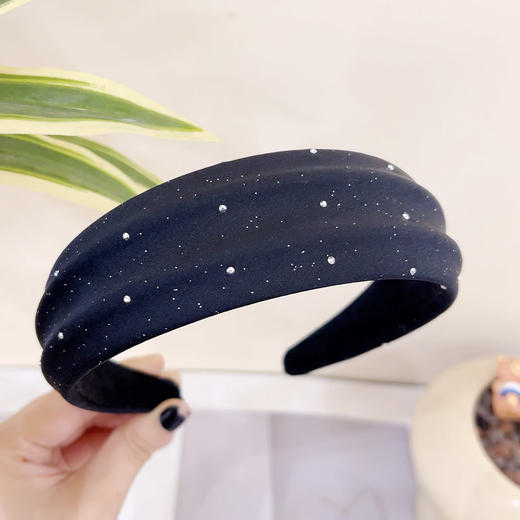韩系黑色满天星细闪高颅顶发箍-纪念日百货门店同款167295613 商品图0