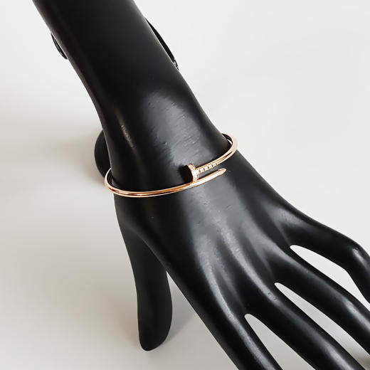 【全新】Cartier卡地亚 Juste un Clou系列B6065816 18K玫瑰金首尾钻细版钉子手镯16号中性款301025TH56 商品图6