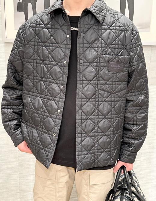 中性款绗缝格薄夹棉夹克外套he010 商品图4