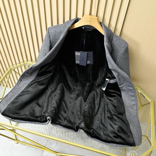谱拉达PRADA2025秋冬季三角标商务休闲羊毛呢西服外套 商品图4