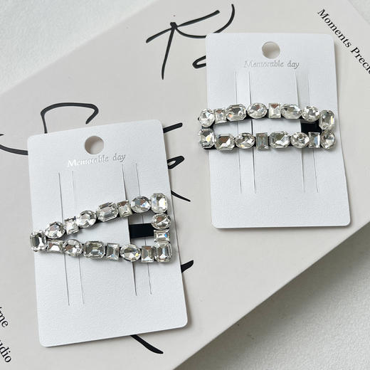 韩系超闪重工方钻BB夹精致碎发侧边夹-纪念日百货门店同款165543450 商品图3