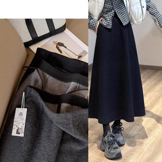 2025极简平腰羊毛伞裙！俩个长度！狂遮肉优雅长裙冬季保暖半身裙！ 商品图3