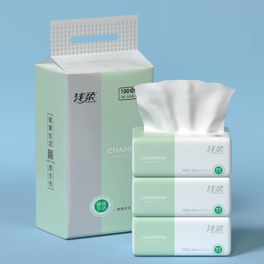 【分仓直发包邮】浅柔抽取式面巾纸100抽*5包（3层）300张/包QC0204 商品图3