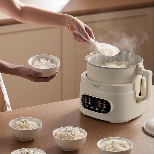 预售小量到货【可煮低糖饭】喜叮当分体多功能电饭煲MZ-WYG3 可煮低糖饭 含钛内胆 8大功能 蒸炖涮煮样样都行 3L大容量 商品图1