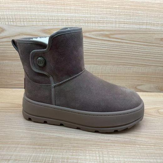 豪行2024年冬季新品时尚休闲真皮加绒雪地女靴24430572M 商品图0