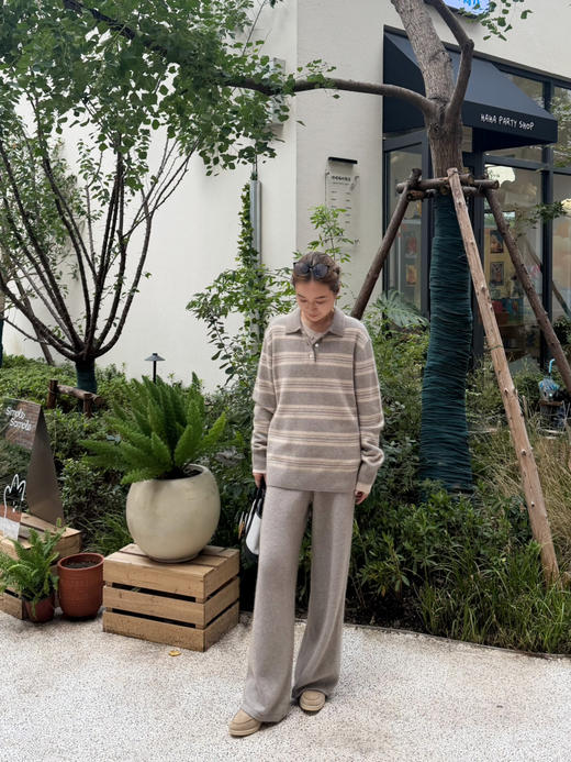 2511215   羊绒 针织裤子 气质休闲裤 商品图7