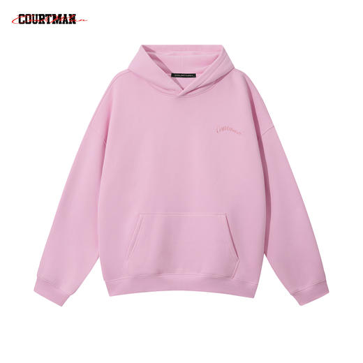COURTMAN加绒卫衣连帽冬保暖厚美式宽松上衣运动男 商品图4