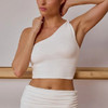 跃牌【菲芬之想】系列新款裸感露肩瑜伽服上衣女运动内衣高级感背心无袖运动健身服25128 商品缩略图1