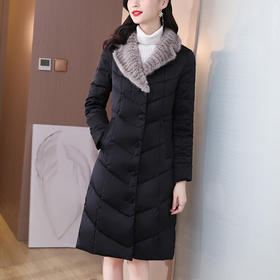 AHM xwf8483时尚保暖棉服气质中长款显瘦加厚外套