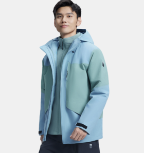 【城市野趣系列】安德玛UA男子户外三合一冲锋衣1389299-484