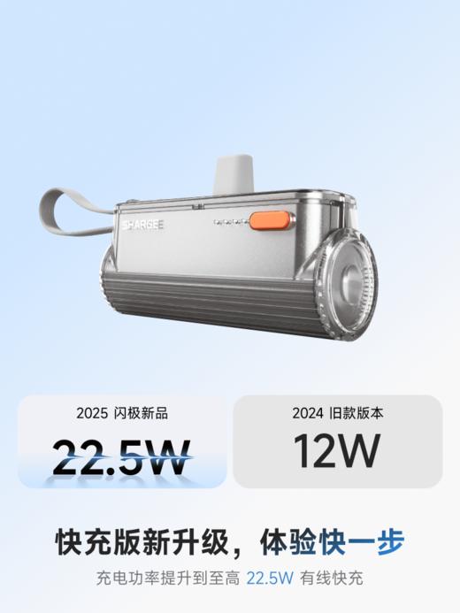 SHARGE/闪极 随行mini移动电源 5000mAh 适用于苹果17小米华为手机平板可带上飞机高铁 商品图2