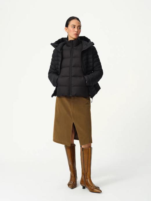 Evistub女装/E-5DBQ1261/植绒麂皮复古铆钉半身裙 商品图1