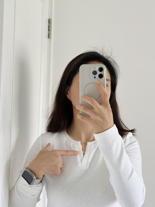 25秋冬--wan能超显瘦高弹 |亨利领暖绒倍暖长袖T 商品图10