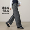 【过季亏本售-人字纹-西装阔腿】逸阳秋新品高腰垂感通勤休闲直筒裤8129 商品缩略图3