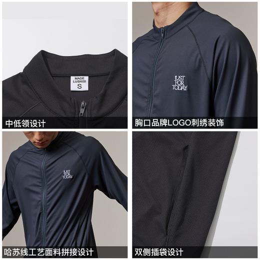 录士LUSHISI黑烬外套教练夹克男款秋冬休闲保暖美式潮流街头情侣 商品图3