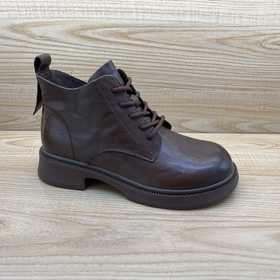 豪行2024年秋季新品时尚休闲英伦真皮女单马丁靴24451106