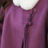 【林栖设计小店】（现货紧俏）绵羊毛双面呢紫色粉色国风新中式显瘦2025秋冬新款短款外套女T1954261 商品缩略图5