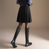 「自」全新升级【铂金会员146/天猫189/差价43】(15453)洛诗琳纯色百褶裙高腰显瘦2025秋冬季毛呢半身裙A字裙 商品缩略图3