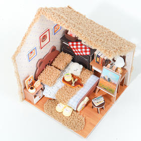 DIY手作毛绒小屋泰迪熊的卧室玩具-纪念日百货门店同款167193668