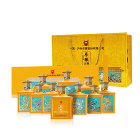 【整箱购】泸州原酿天典 九龙壁 52度 浓香型泸州老窖股份有限公司出品纯粮酒 500mL*9瓶 整箱装