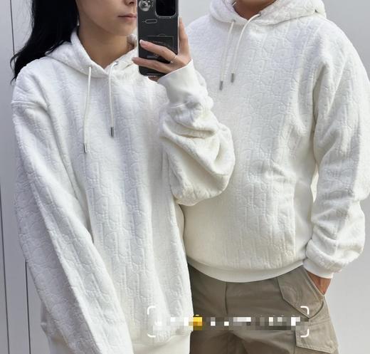 中性款提花毛巾薄绒连帽卫衣ba010 商品图3