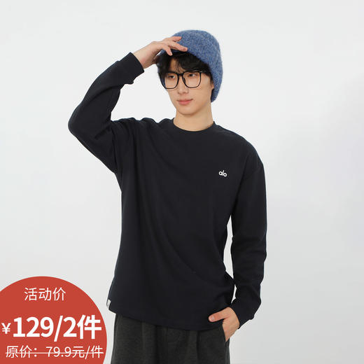 简约logo刺绣磨毛字母T恤-纪念日百货门店同款166893831 商品图0