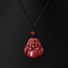 朱砂弥勒佛吊坠项链 商品缩略图1