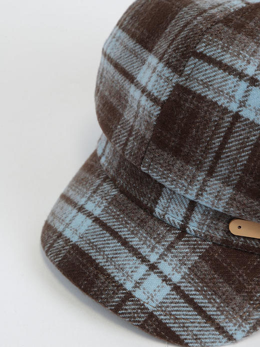 经典复古皮带扣格纹八角帽鸭舌帽-纪念日百货门店同款166744894 商品图3