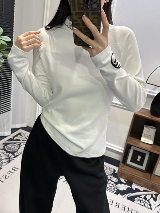 点此购买 比音勒芬秋冬季女士高尔夫弹力立领长袖T恤 ss 335313 商品图10