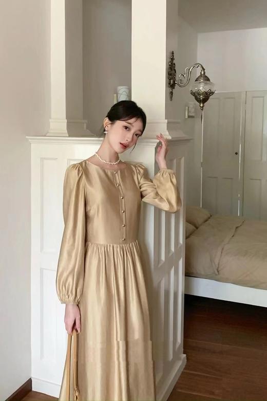 ELLA JADE 法式宫廷风高级质感长袖连衣裙 21499 商品图3