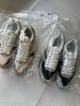 贝壳三 男士休闲低帮轻便透气运动鞋时尚百搭拼接阿甘鞋C111206