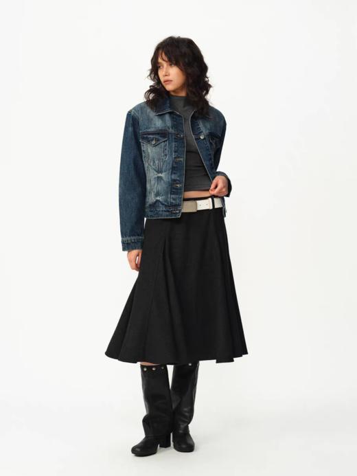 Evistub girls/E-5QWT1240/酵洗扎花重工艺牛仔夹克 商品图4