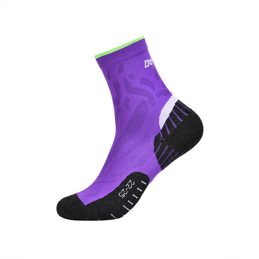 多威运动袜吸湿透气拼色暗纹设计感男女跑步中筒袜1352184 商品图0