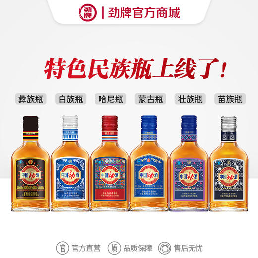 【新品】125ml35度中国劲酒民族瓶 6瓶 商品图0