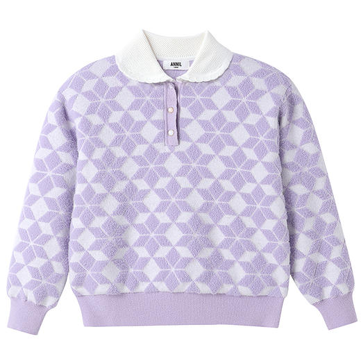 【实体店同款】女童翻领针织衫冬季新款安奈儿童装AG544063 商品图6
