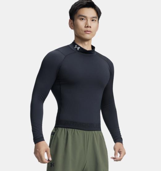 【明星同款Coldgear冬训紧身衣】安德玛男子UA Armour半高领长袖紧身衣1366072-001 商品图0