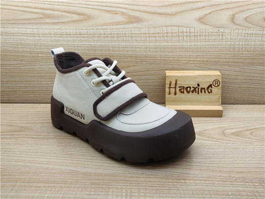 2024豪行冬款专柜正品时尚休闲舒适轻便低跟高帮女单靴24491596 商品图0