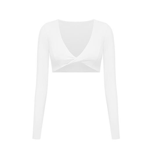 跃牌【菲芬之想】系列新款外穿紧身上衣女普拉提运动瑜伽长袖女健身上衣跑步爬山女8836 商品图4