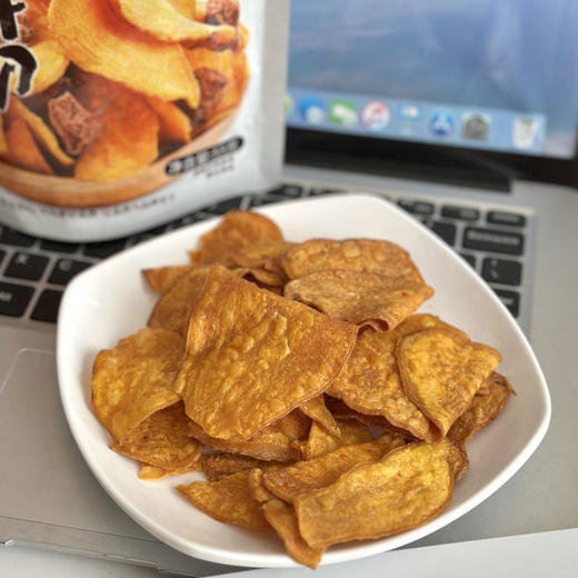 鲜甜红薯香【脆状元】鲜切地瓜片（甘梅味） 比锅巴脆 比薯片香 五斤红薯出一斤红薯片 商品图3