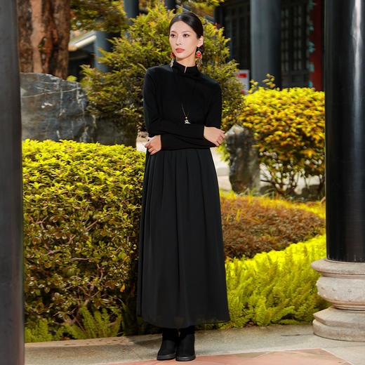 【杨老师同款新品】玄英盘扣连衣裙 | 秋冬时髦百搭民族风 | 现货加急发 商品图3