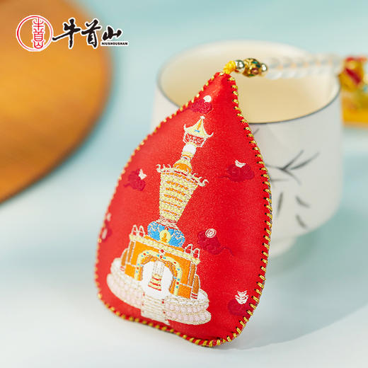 牛首山文创牛守万福之菩提佑安香囊车挂南京纪念品车载挂饰香包 商品图3