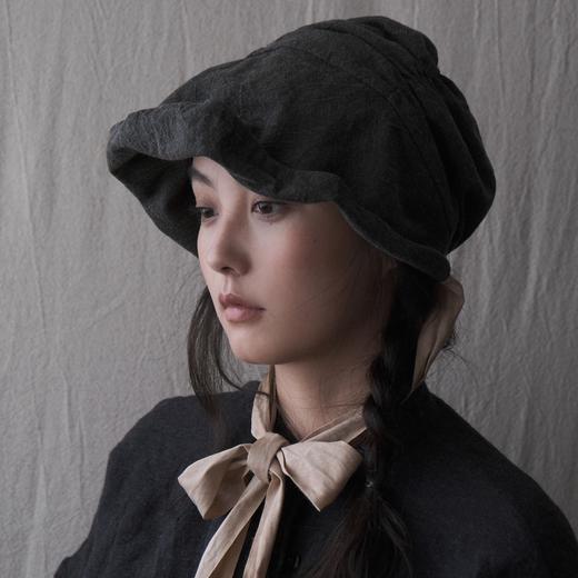 Kreuzzz 25AW 炭染棉麻milo IV古典罩帽 商品图0