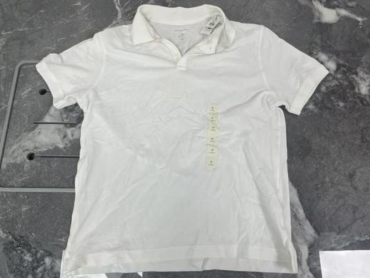 瑕疵 不退不换 Banana Republic香蕉共和国 男纯棉休闲短袖POLO衫 商品图0