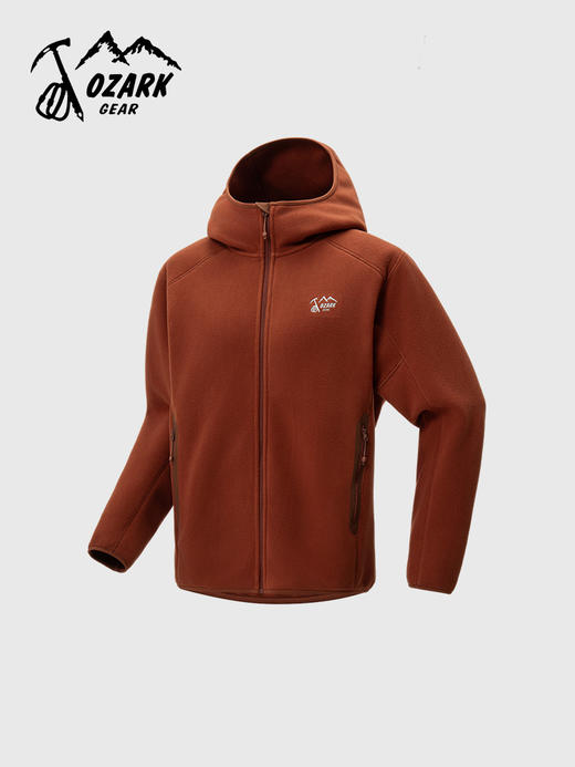 OZARK奥索卡男款连帽抓绒开衫夹克OAGMT540605 商品图1