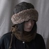 Kreuzzz 古绿色羊毛Marta刺绣毛绒软帽 商品缩略图1