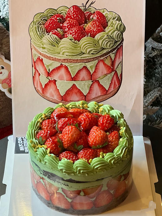 开心果草莓蛋糕 商品图0