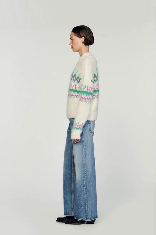 LNNNS 高级设计感法式休闲奶白色针织毛衣 21427 商品图2