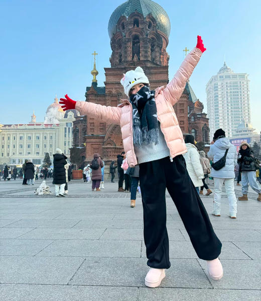 Mon&clerMaire系列 纯色可脱卸帽宽松拉链长袖羽绒服 商品图10