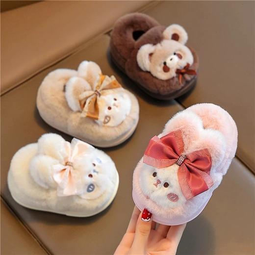 儿童包跟棉拖鞋软底防滑加厚保暖中小童宝宝棉鞋【WG25530】 商品图0