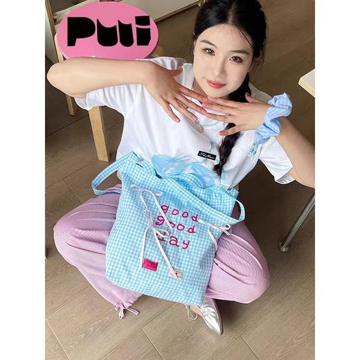 4楼Eubelle欧蓓 puui原创生活大容量帆布包 春夏小清新单肩包可斜挎韩系ins 活动价：128元 商品图1